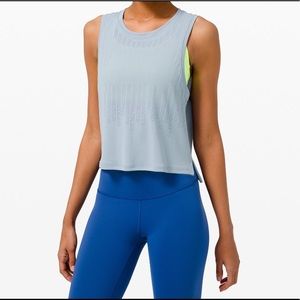 Lululemon Train to Be Tank - Chambray Size 8